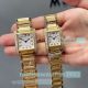High Quality Copy Cartier Tank Francaise Rose Gold Watches set with diamonds (2)_th.jpg